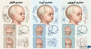 تفاوت سندرم فایفر با سندرم آپرت و سندرم کروزون