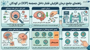 تصویر آموزشی درمان فشار داخل جمجمه در کودک و نقش جراحی مغز و اعصاب